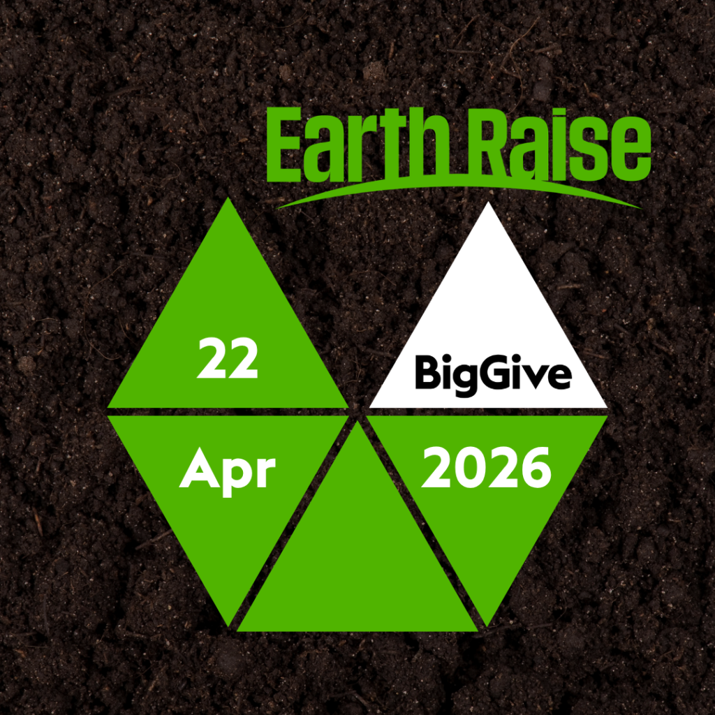 Graphic reading Eart raise 22 April 2026 Big Give