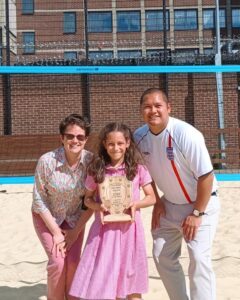 Mike Barnato Award Winner 2026 with her mum and BOST Sports Manager, Amir